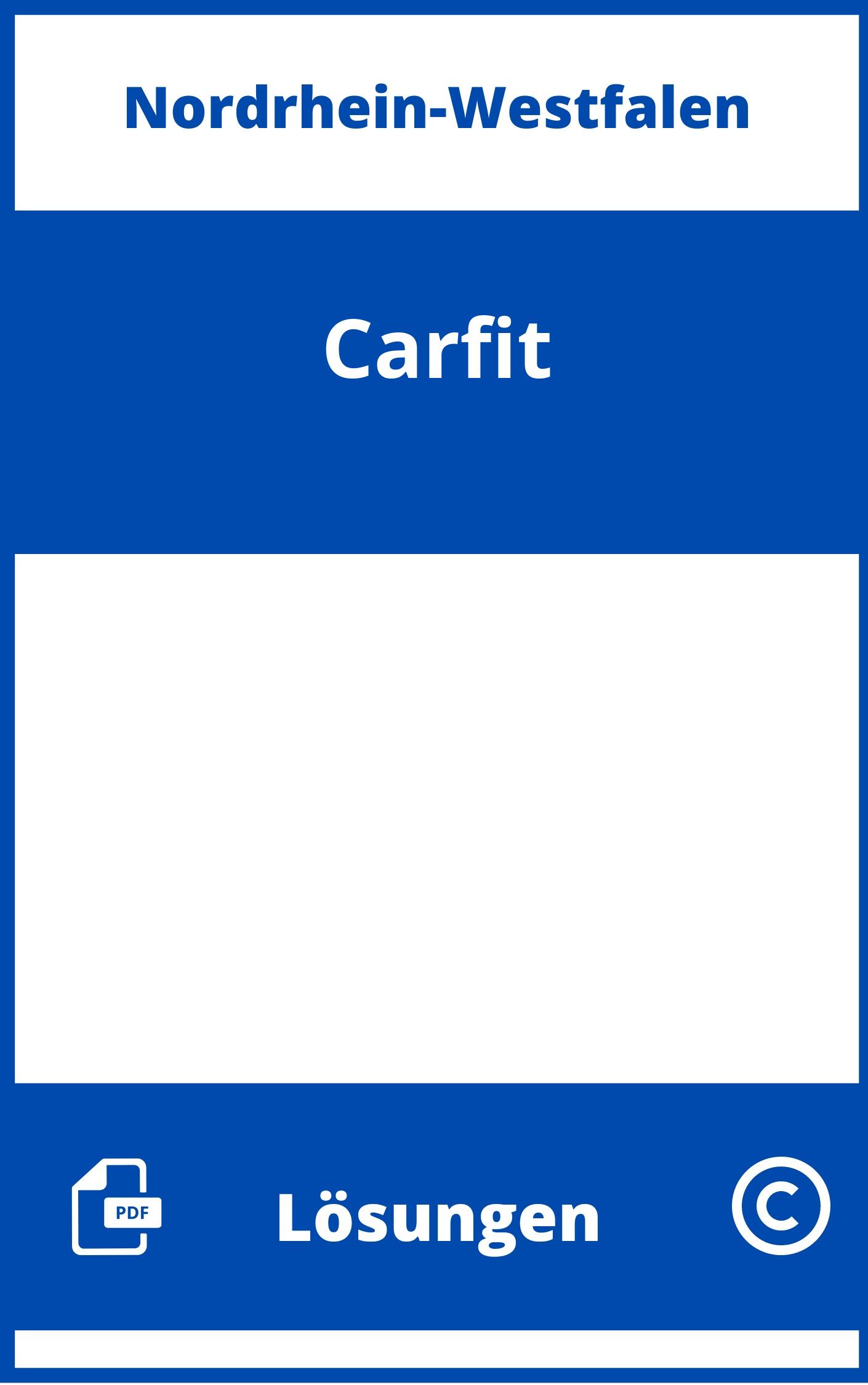 Carfit Lösungen NRW PDF
