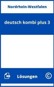deutsch.kombi plus 3 Lösungen NRW