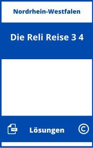 Die Reli-Reise 3/4 Lösungen NRW