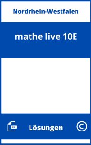 mathe live 10E Lösungen NRW