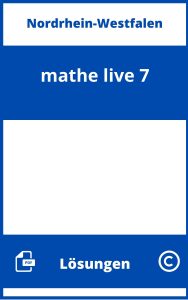 mathe live 7 Lösungen NRW