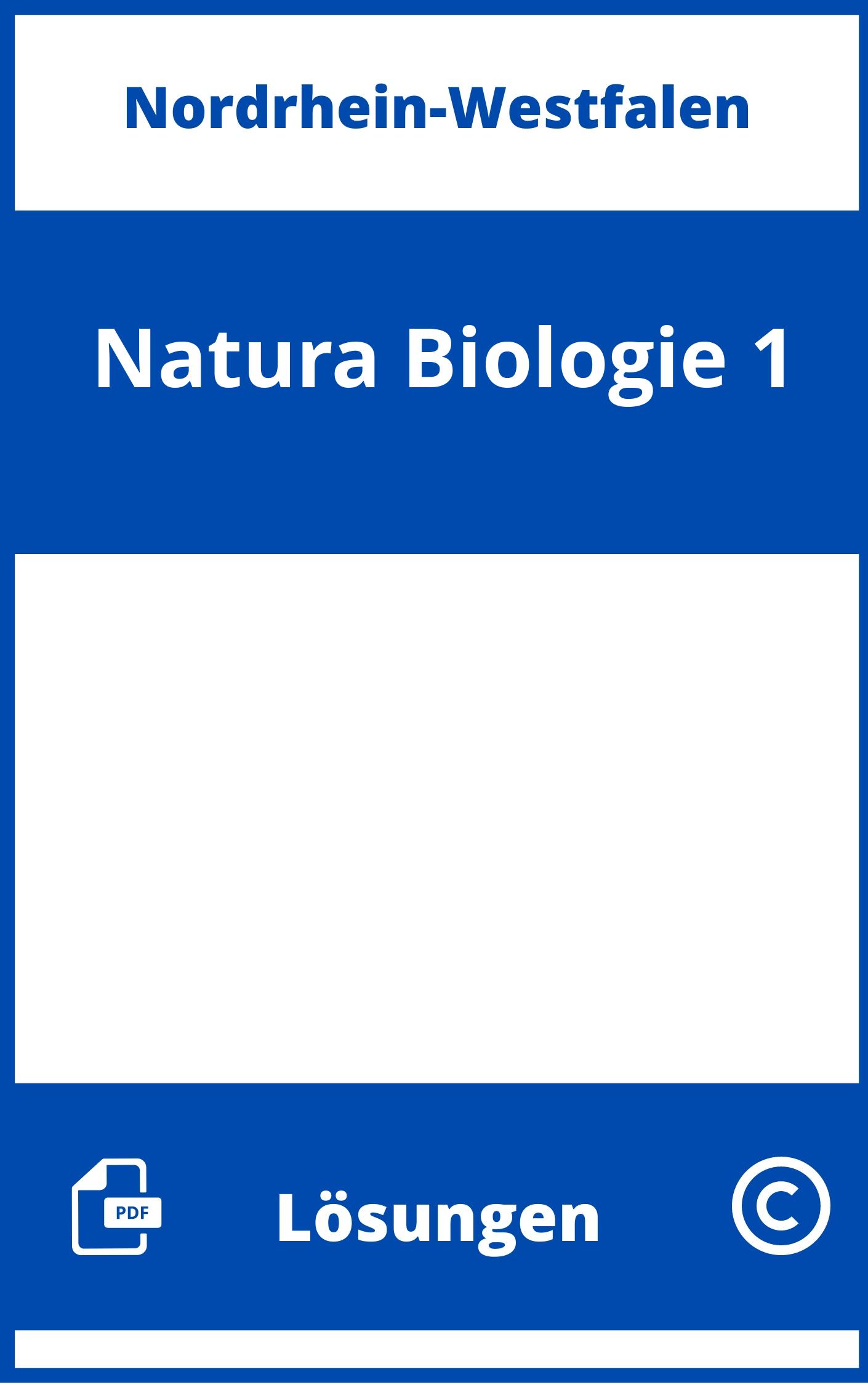 Natura Biologie 1 Lösungen NRW PDF