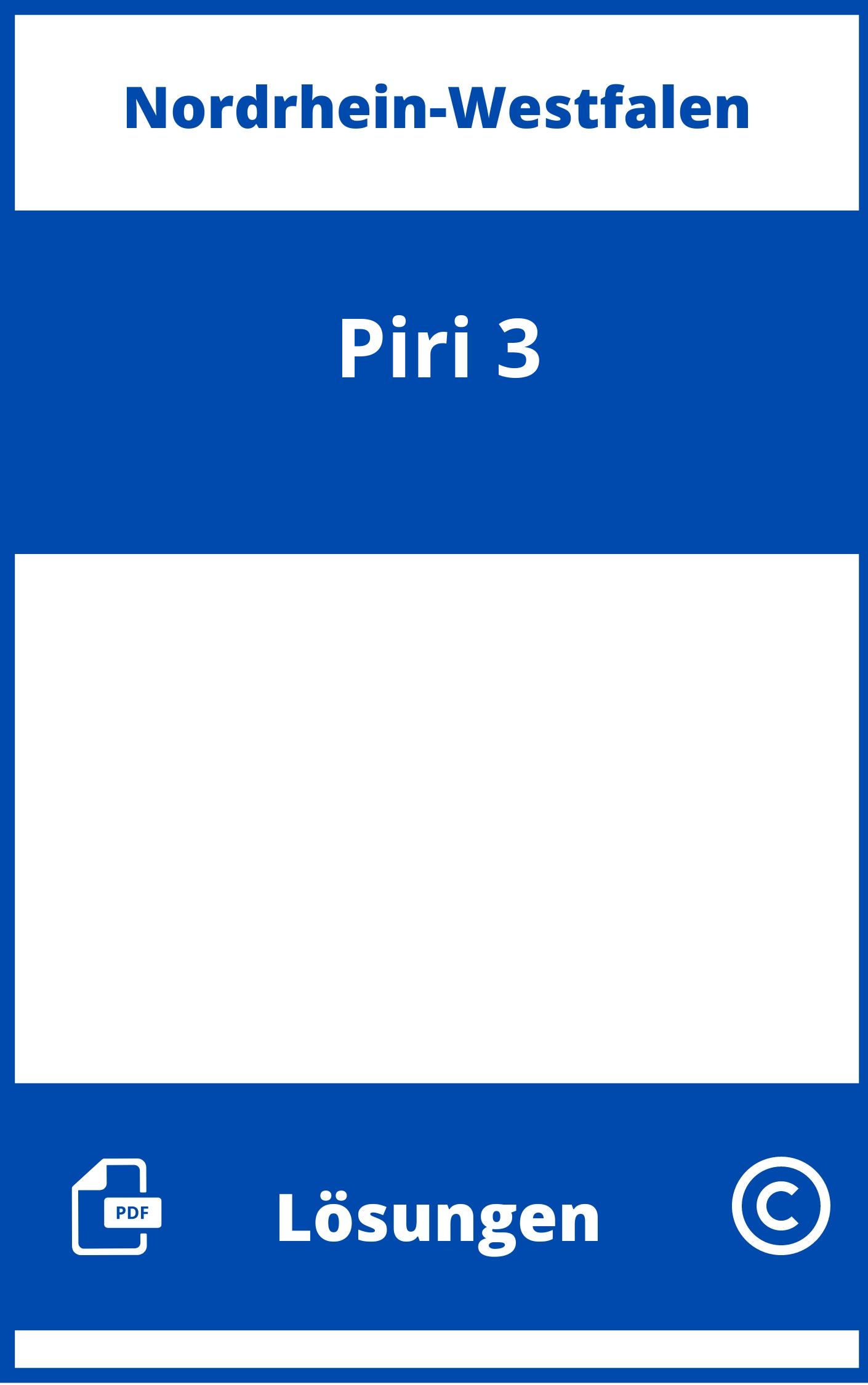 Piri 3 Lösungen NRW PDF