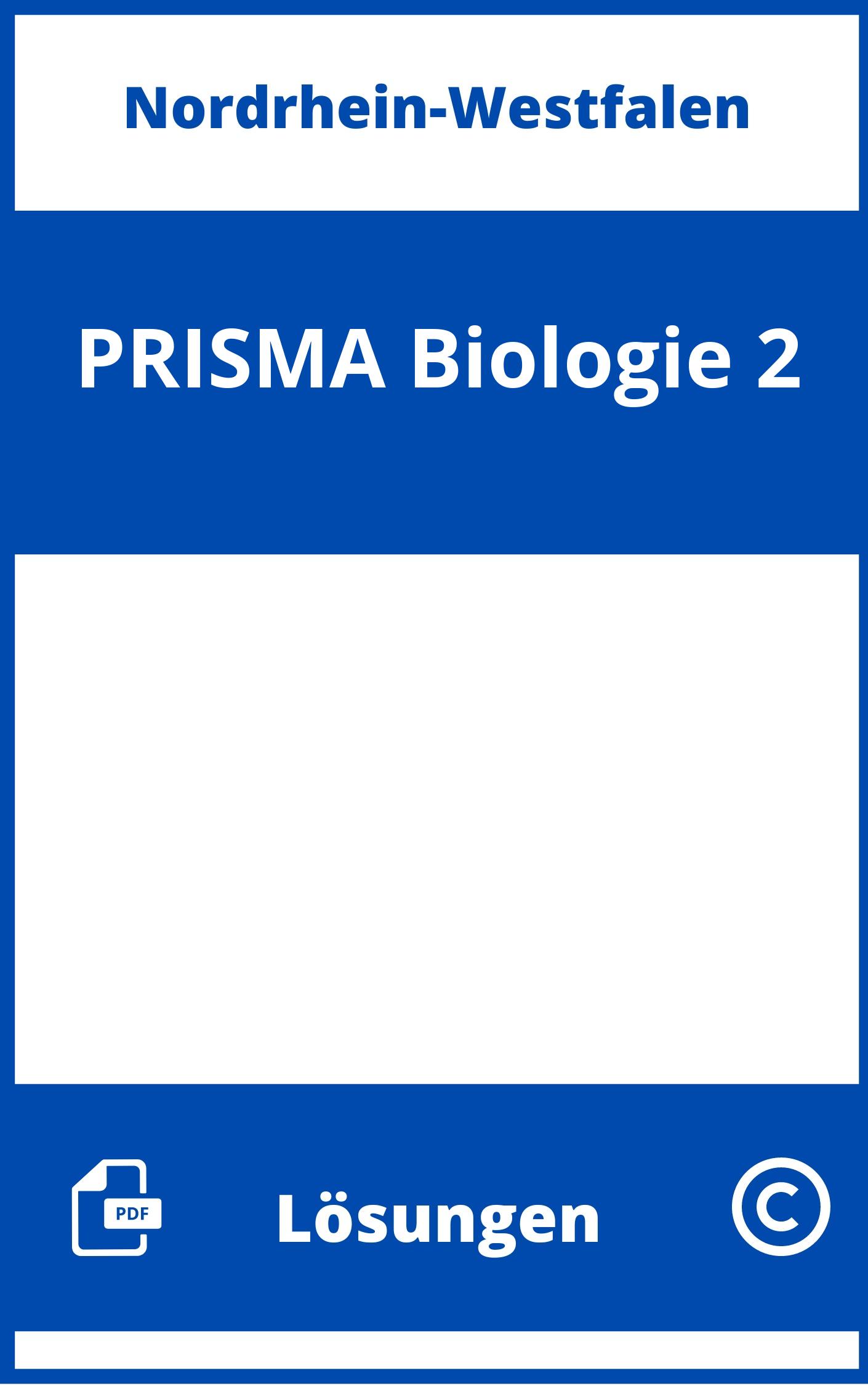 PRISMA Biologie 2 Lösungen NRW PDF