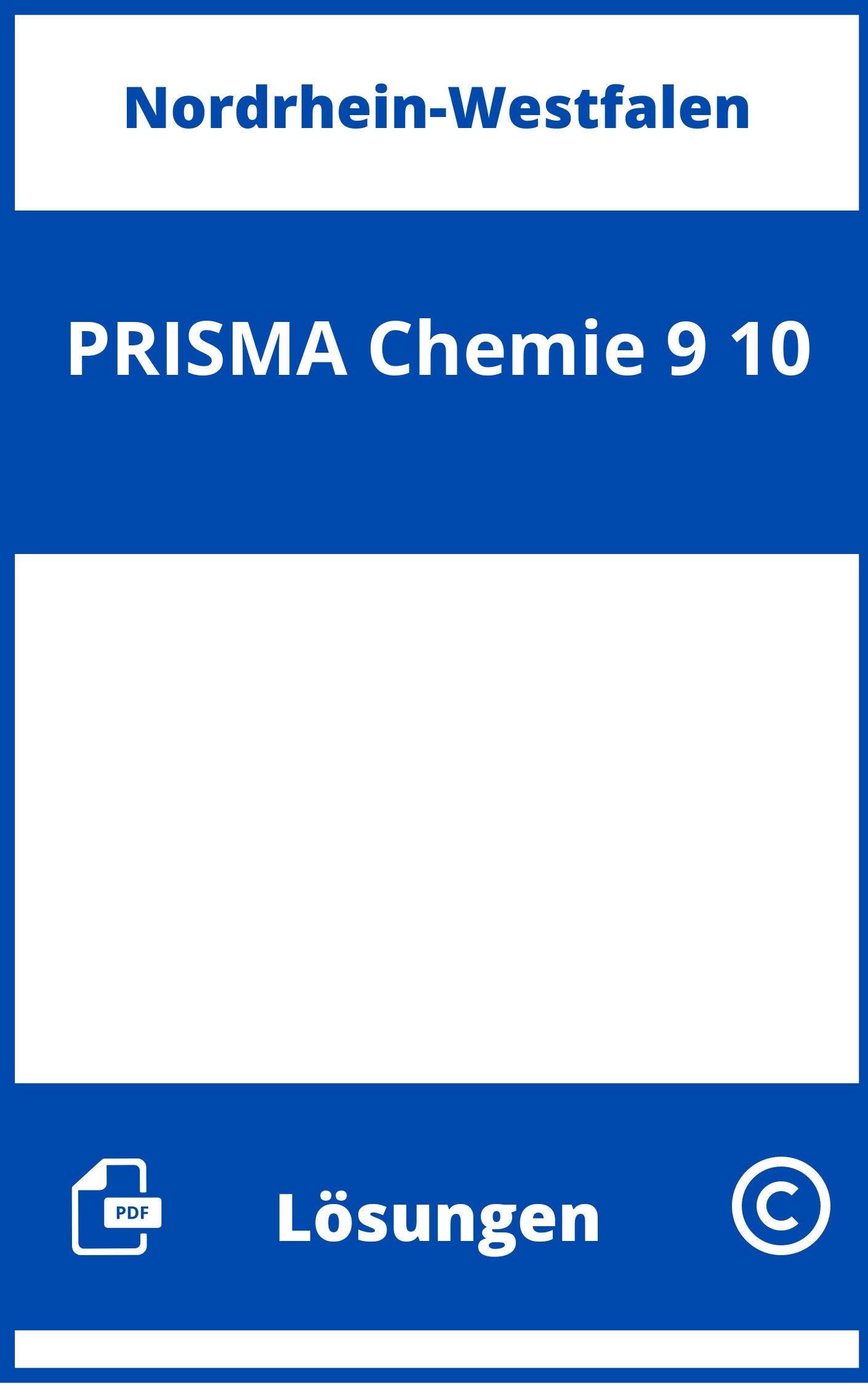 PRISMA Chemie 9/10 Lösungen NRW PDF