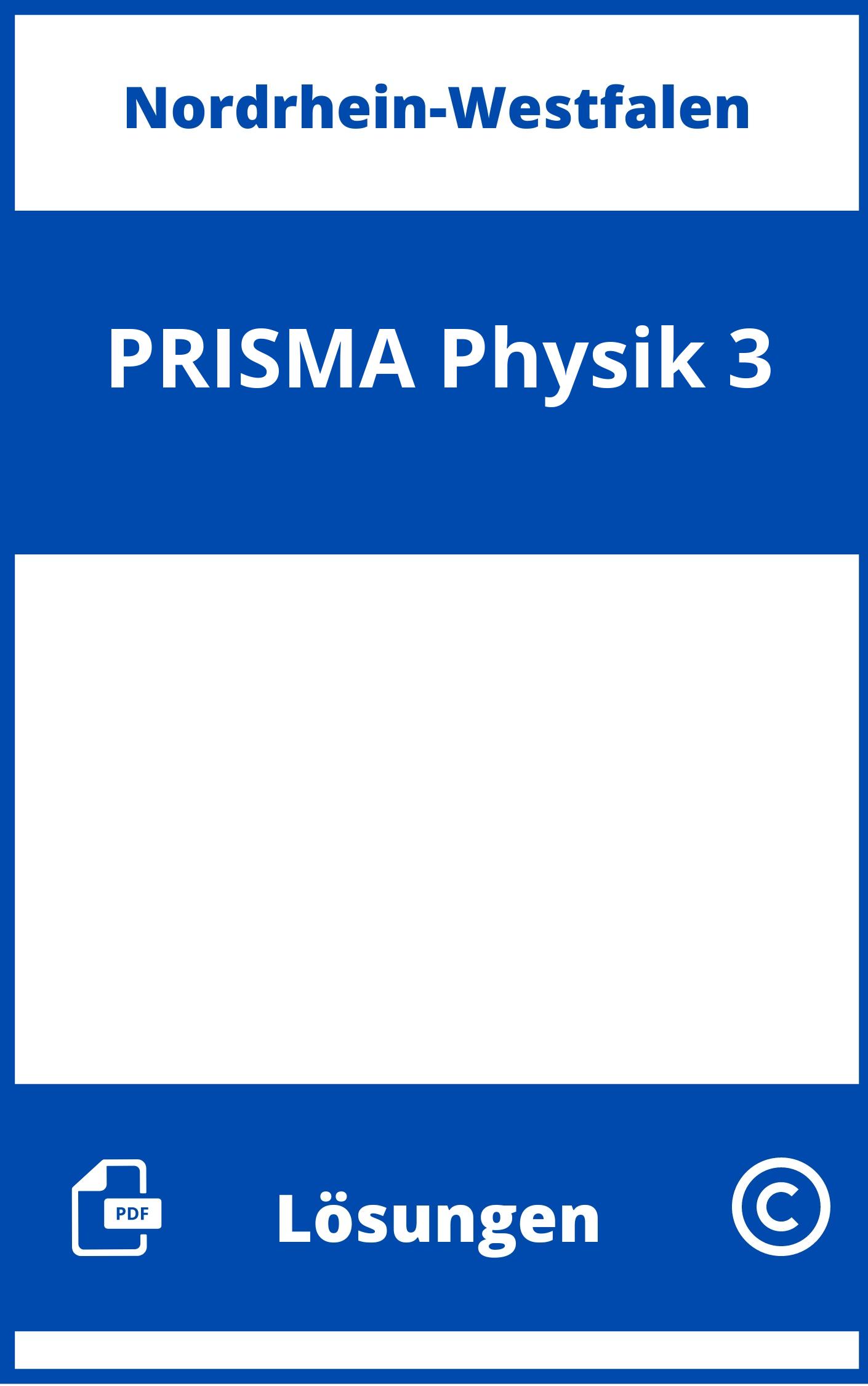 PRISMA Physik 3 Lösungen NRW PDF