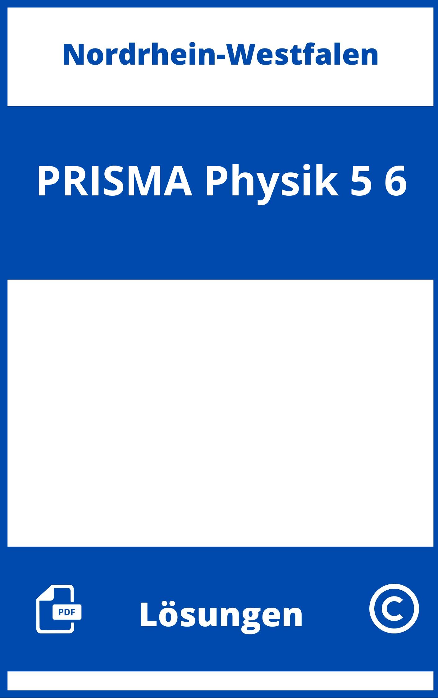 PRISMA Physik 5/6 Lösungen NRW PDF