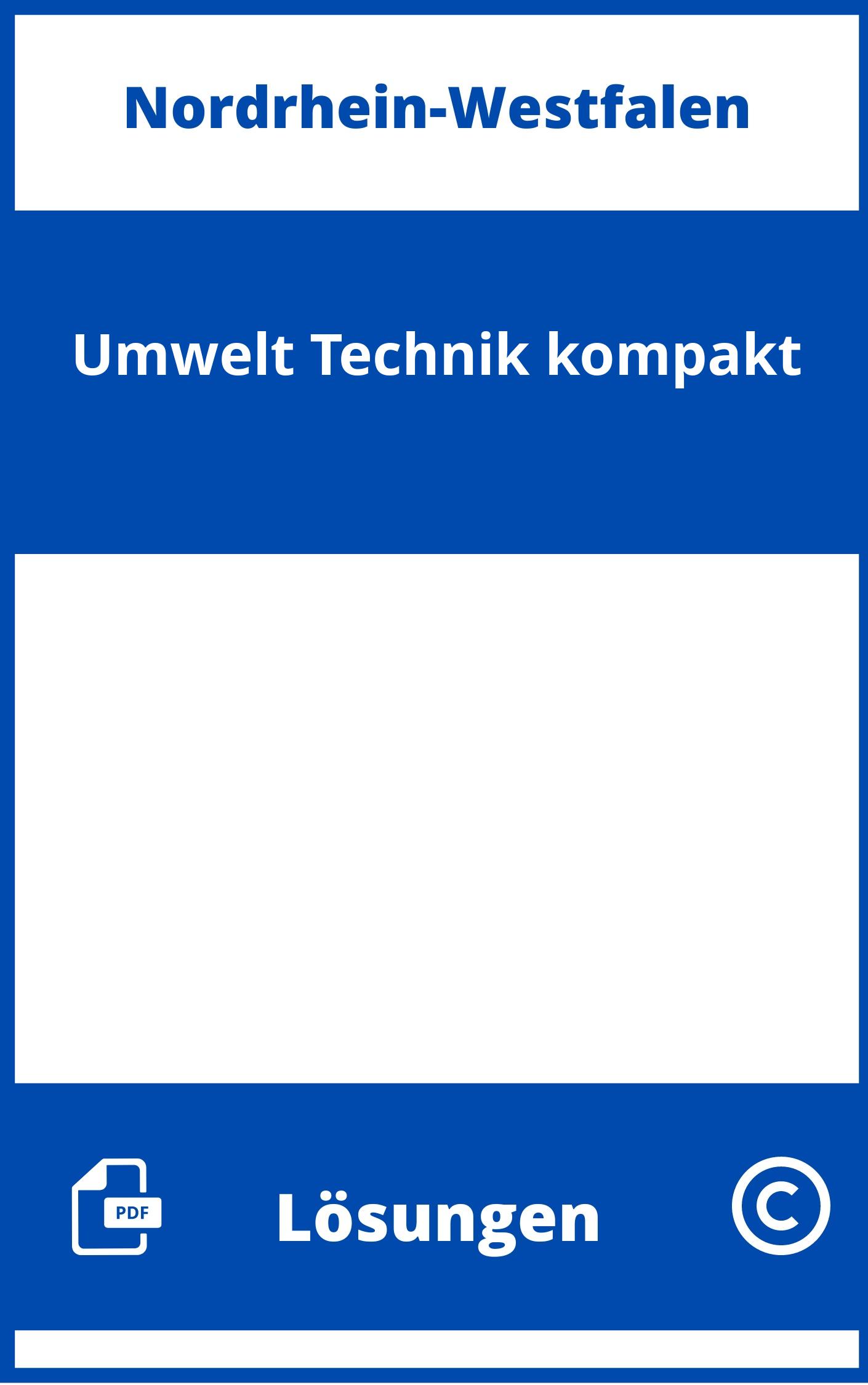 Umwelt Technik kompakt Lösungen NRW PDF